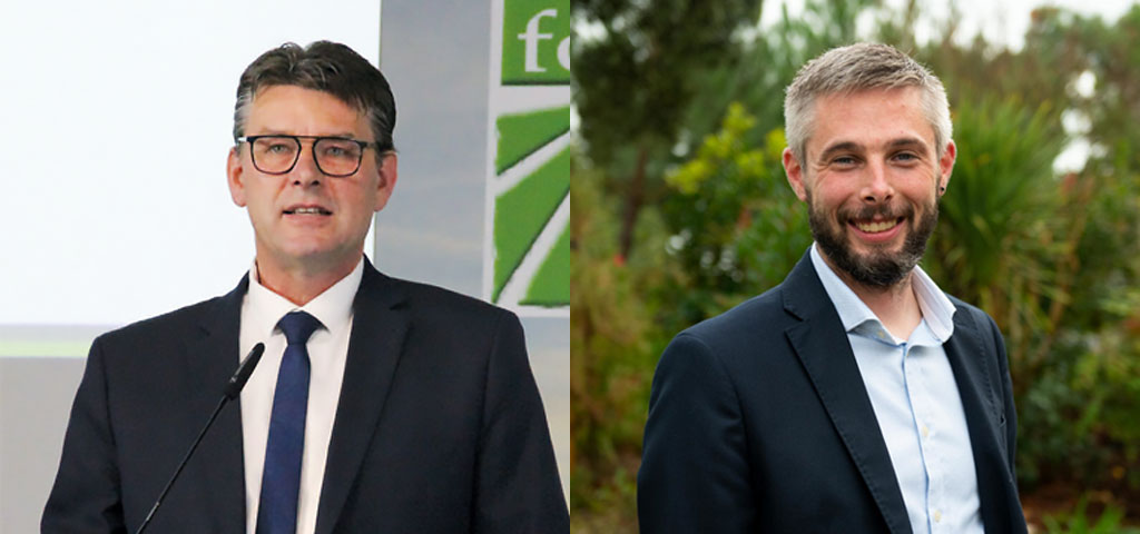 Hervé Lapie, Président de la FDSEA 51, secrétaire général de la FNSEA ; Quentin le Guillous, Secrétaire Général de Jeunes Agriculteurs